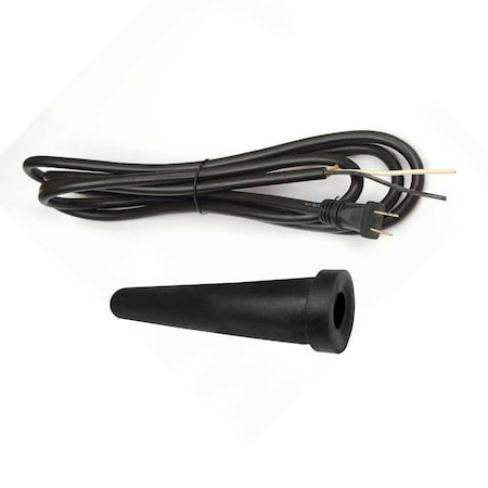 Superior Electric 16 Gauge 2 Wire 9 ft. Replacement Power Tool Cord with Strain Relief & Cord Protector (Boot B) EC162-BB